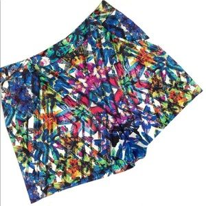 LNUC Milly high waist abstract floral shorts